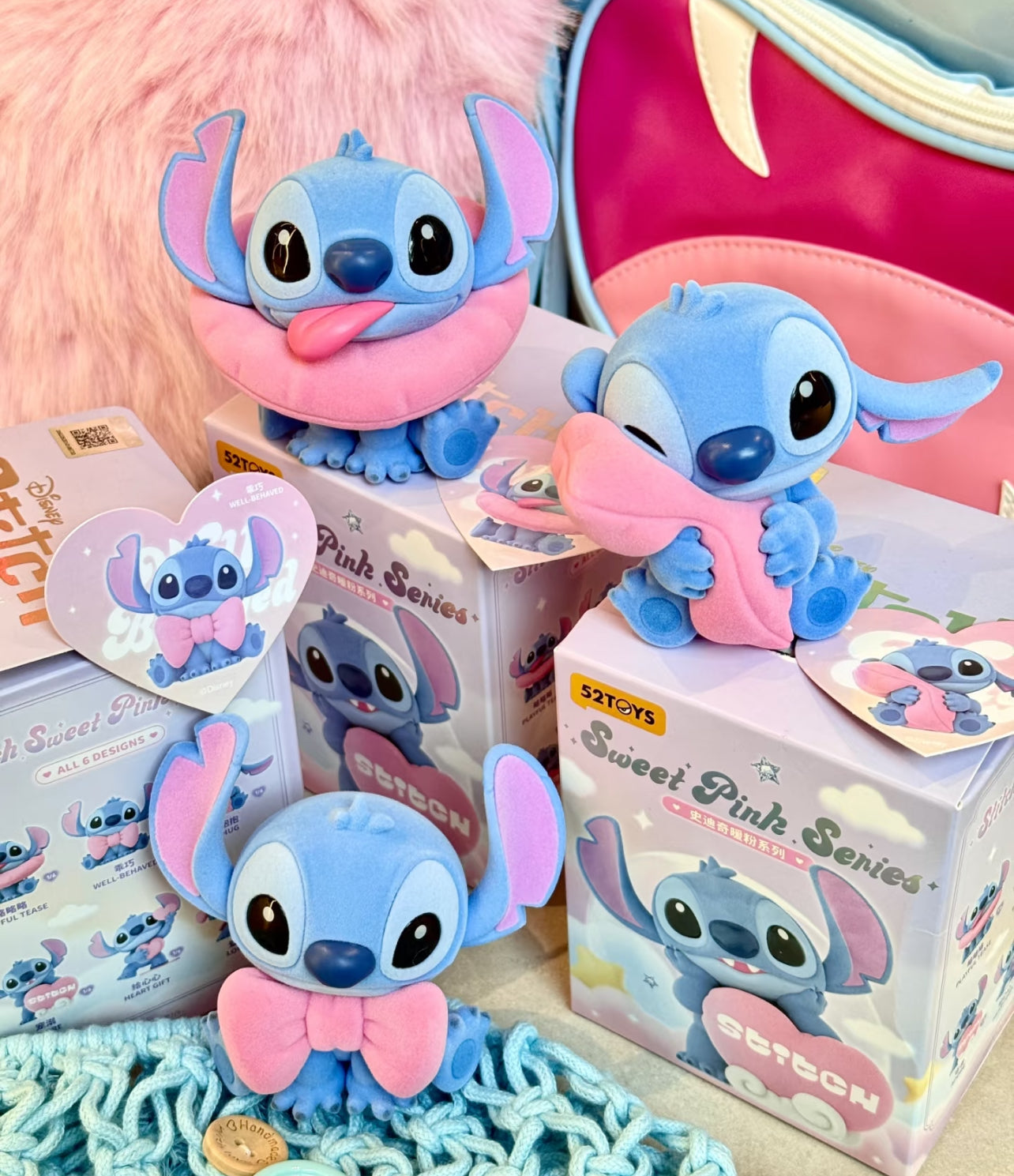 52TOYS Stitch Sweet Pink Series Blind Box