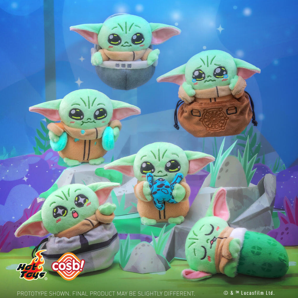 HOT TOYS Star Wars Grogu Cosbi Plush Keychain Collection