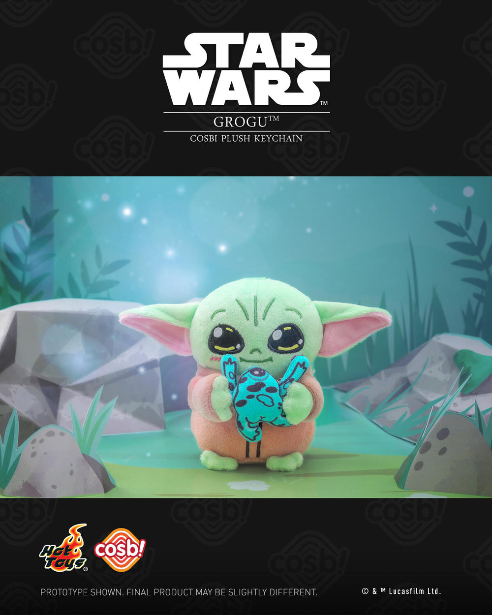 HOT TOYS Star Wars Grogu Cosbi Plush Keychain Collection