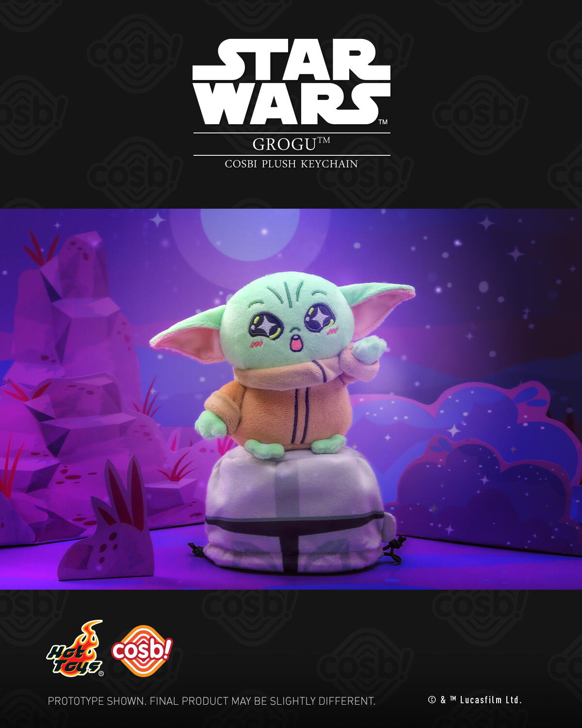 HOT TOYS Star Wars Grogu Cosbi Plush Keychain Collection