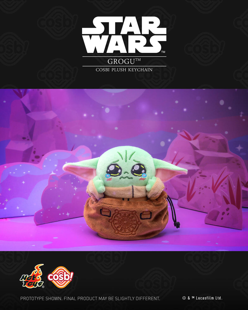HOT TOYS Star Wars Grogu Cosbi Plush Keychain Collection