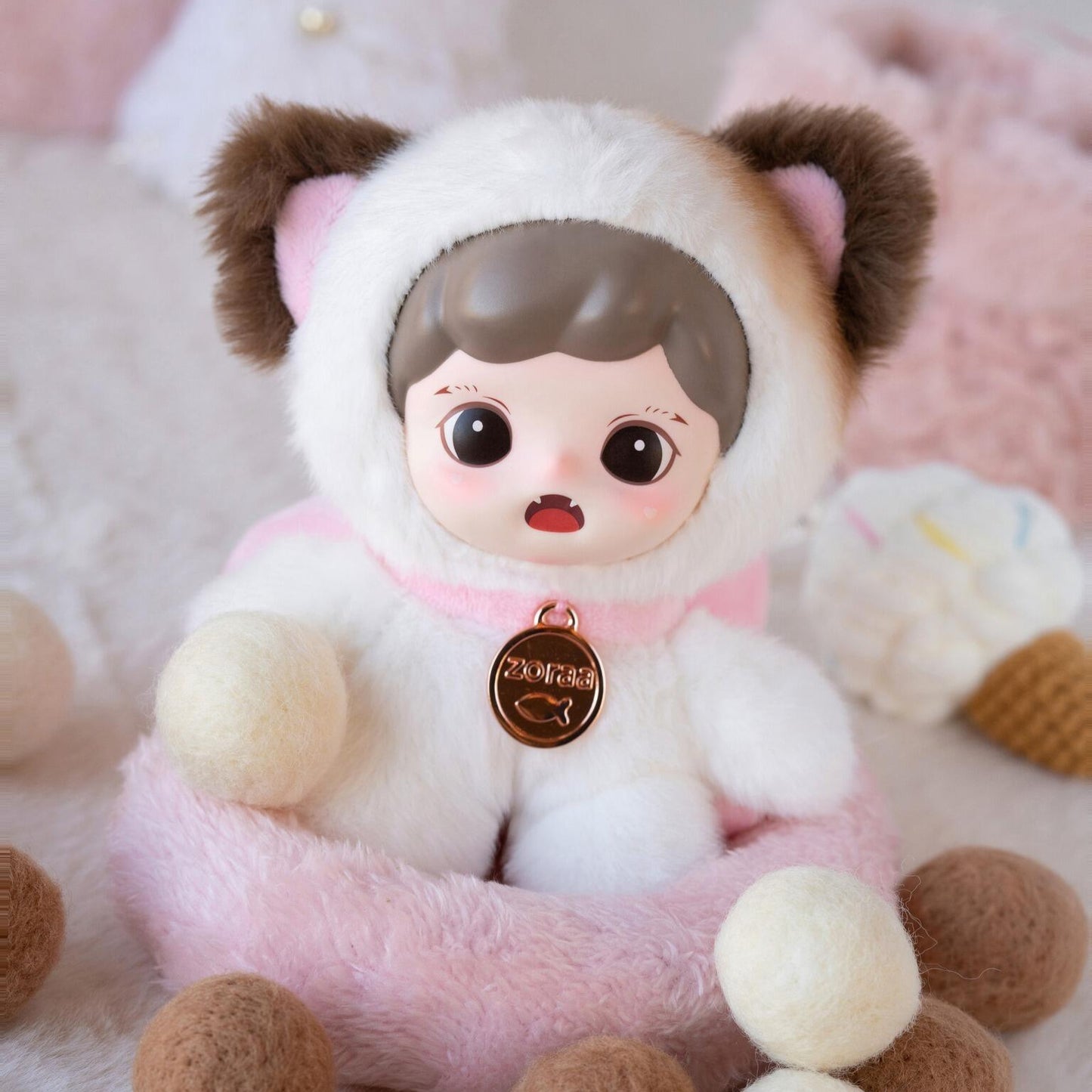TNT SPACE Zoraa Fluffy Cabin Series Vinyl Plush Doll