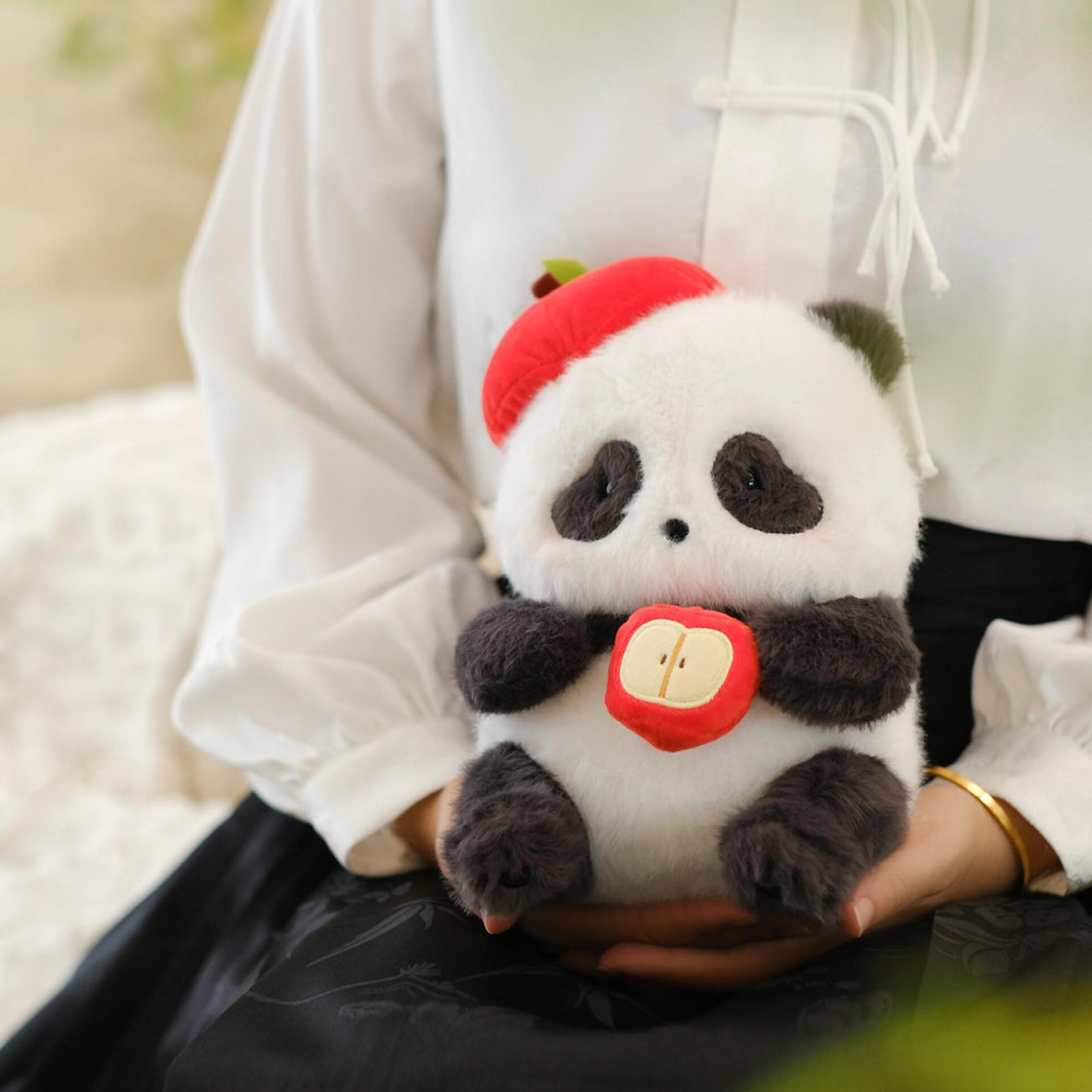 52TOYS Panda Roll Apple Series Plush Toys-Apple Hat