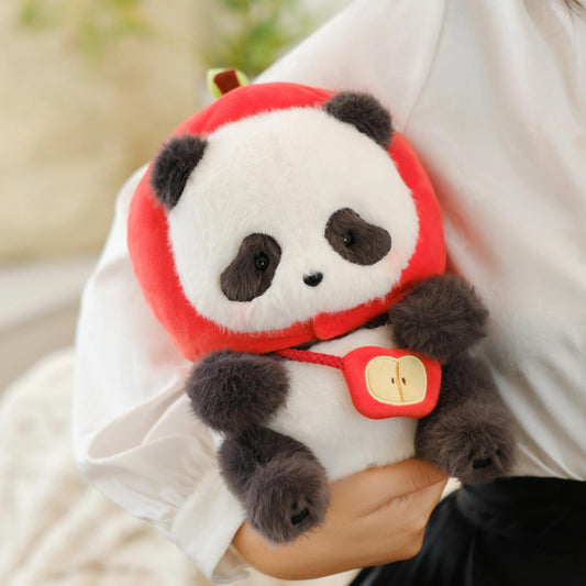 52TOYS Panda Roll Apple Series Plush Toys-Apple Hat