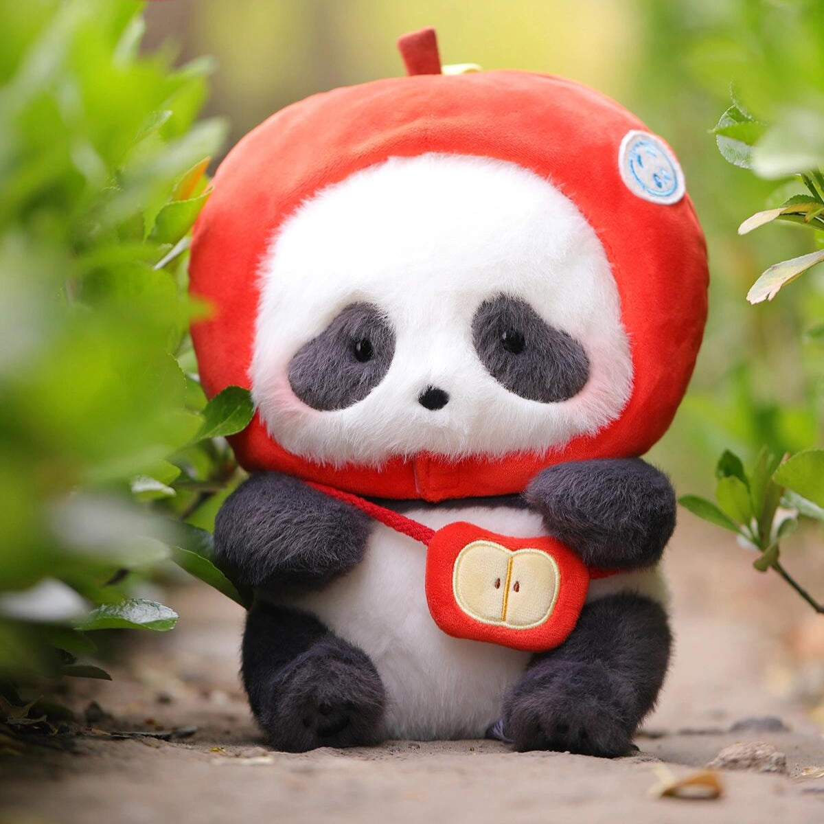 52TOYS Panda Roll Apple Series Plush Toys-Apple Hat