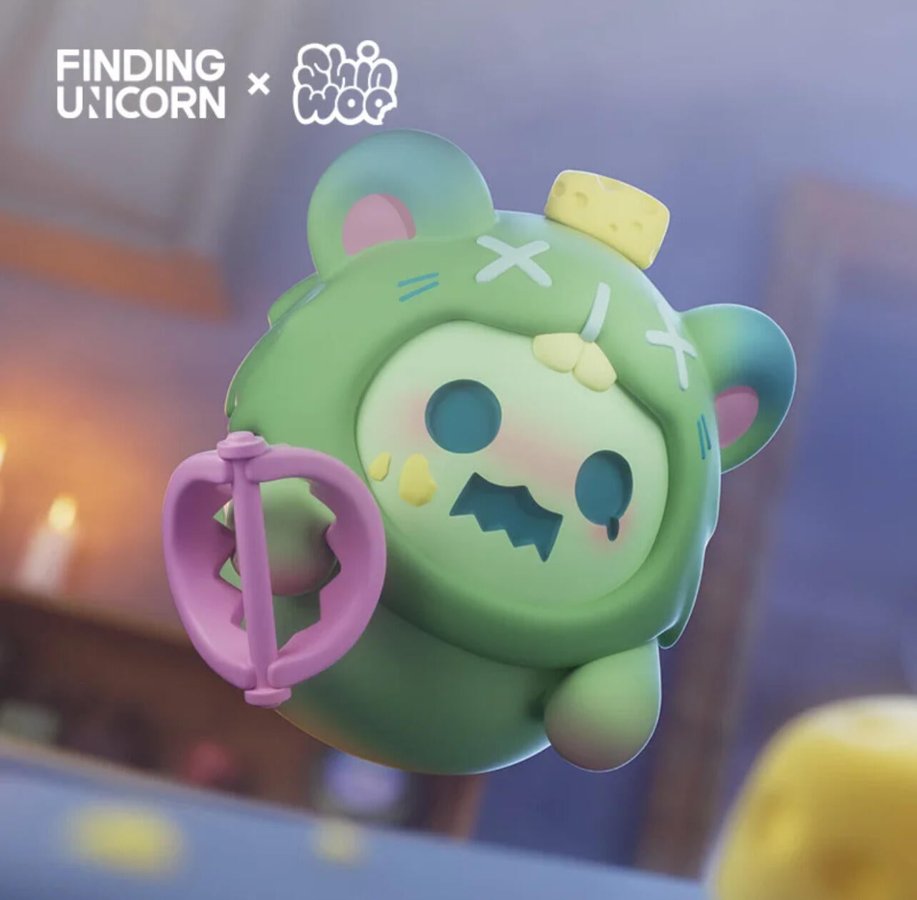 FINDING UNICORN ShinWoo Ghost Bear House Series Blind Box