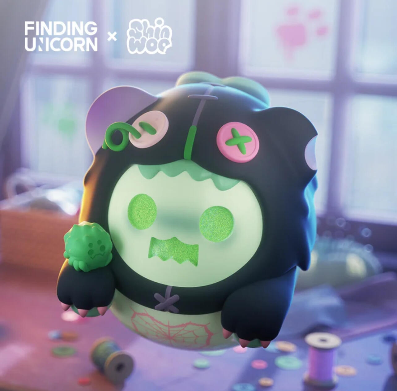 FINDING UNICORN ShinWoo Ghost Bear House Series Blind Box