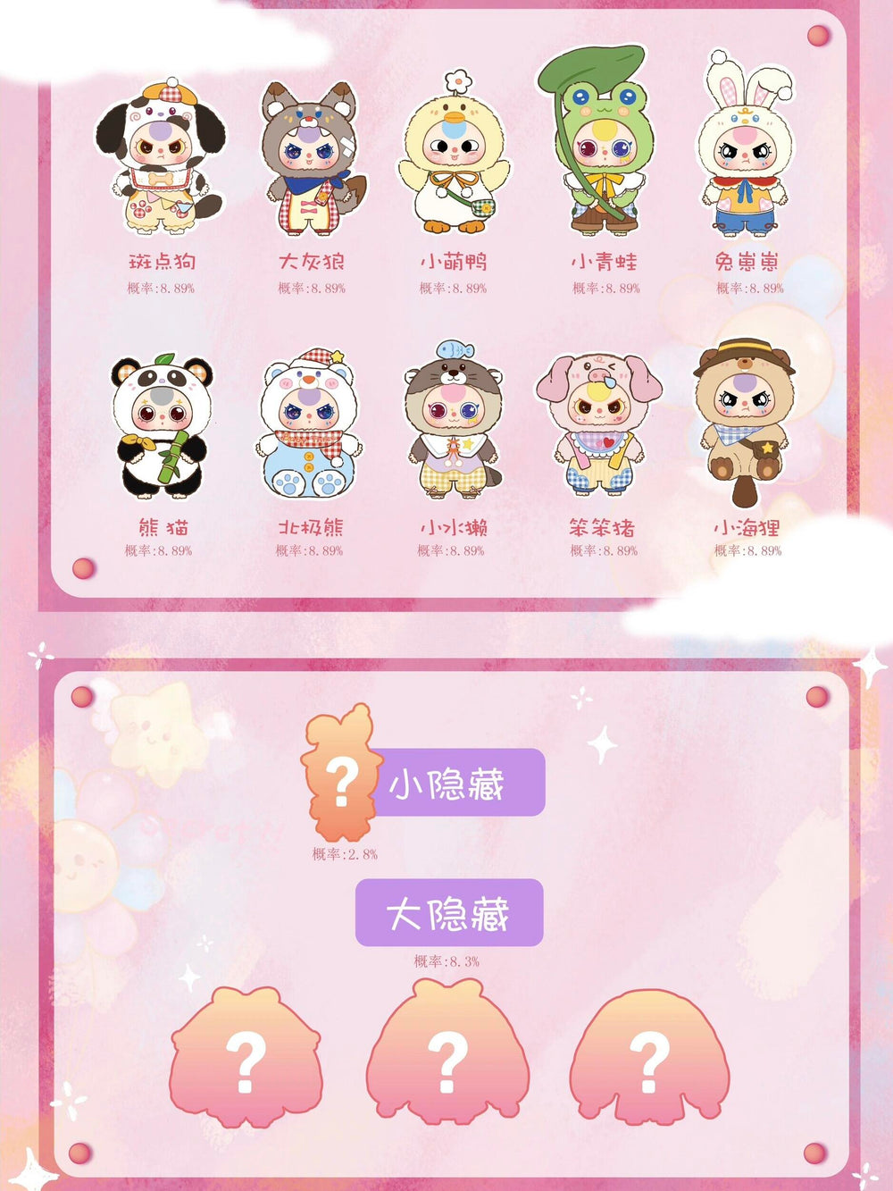 Baby Three 400% Version 2 Plush Blind Box