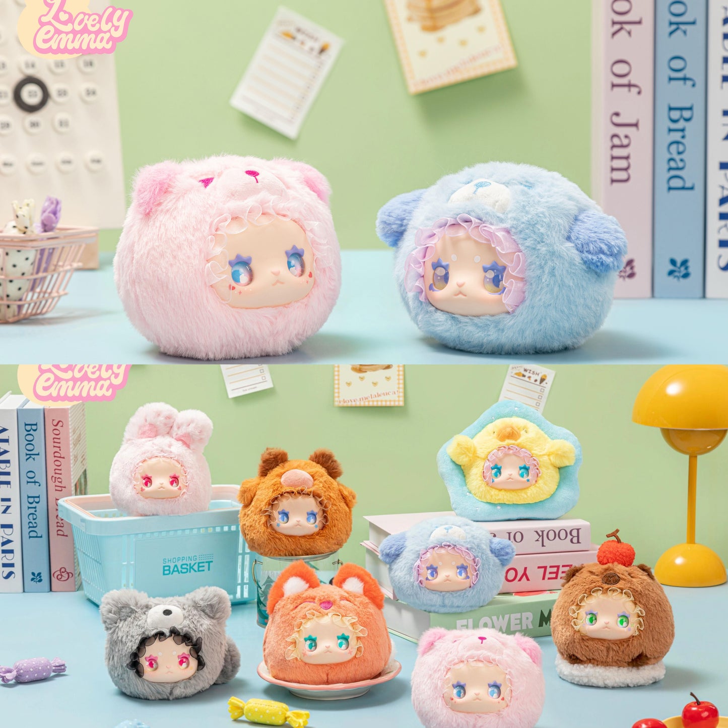 LOVELY EMMA RUA RUA ZOO Plush Keychain Blind Box