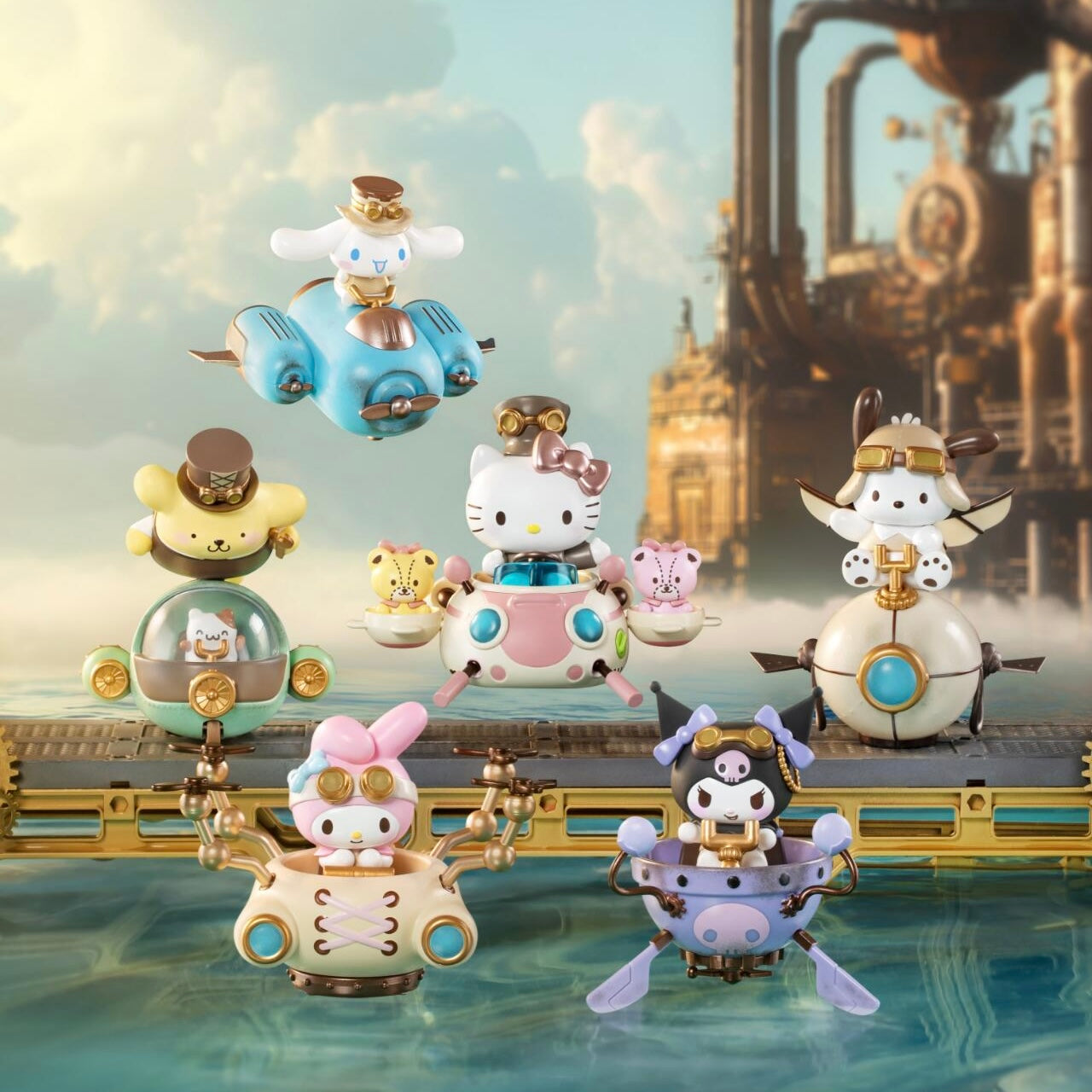 TOP TOY Sanrio Characters Steampunk Series Figures