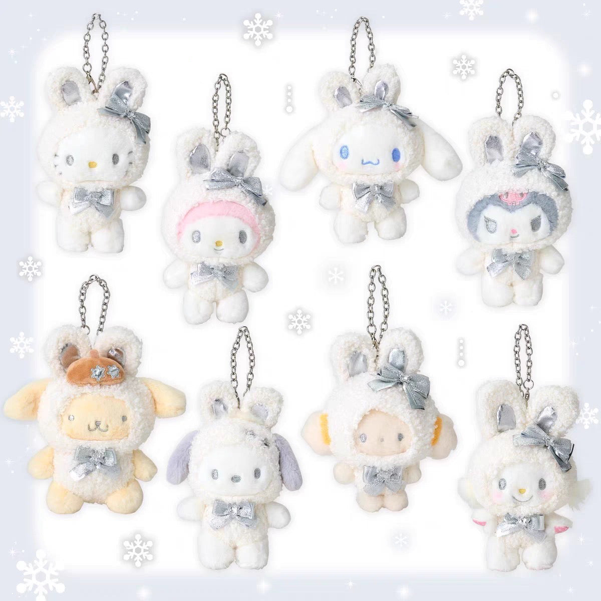 Sanrio Original Mascot Charm Fluffy Snow Rabbit