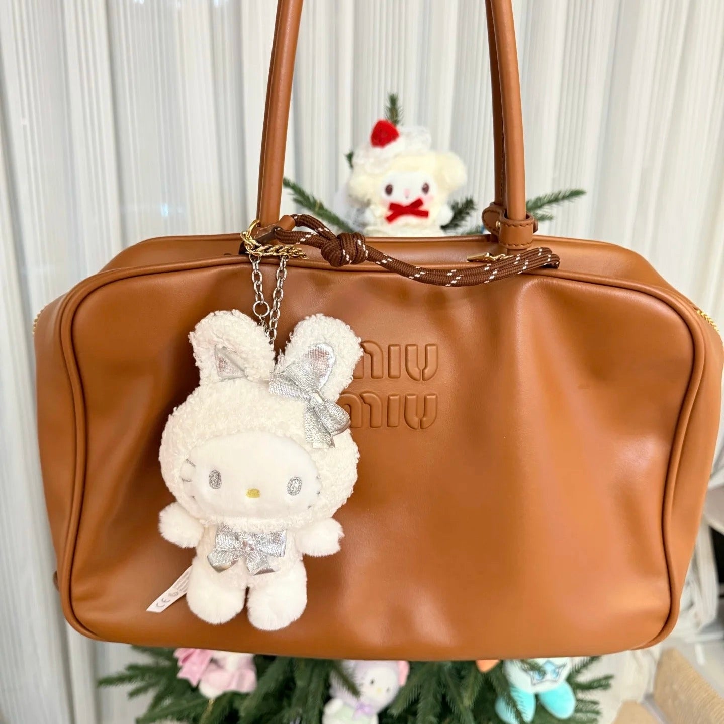 Sanrio Original Mascot Charm Fluffy Snow Rabbit