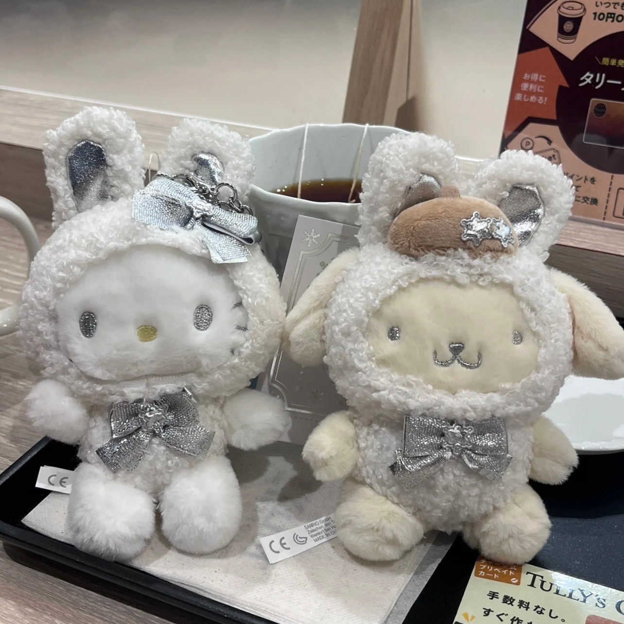 Sanrio Original Mascot Charm Fluffy Snow Rabbit