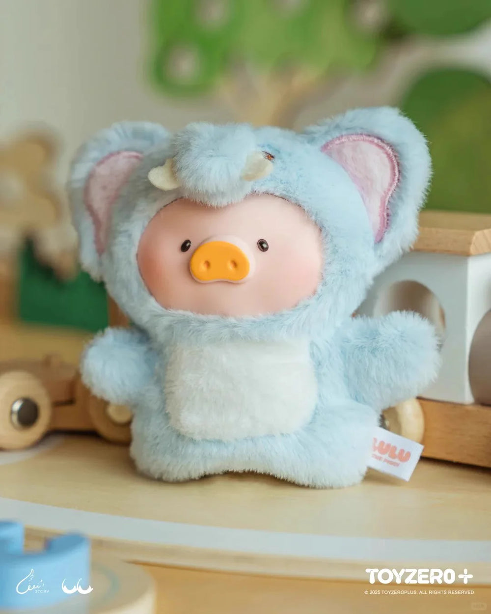 TOYZEROPLUS Lulu The Piggy Animal Party Puppet Show PVC Face Plush Keychain Blind Box