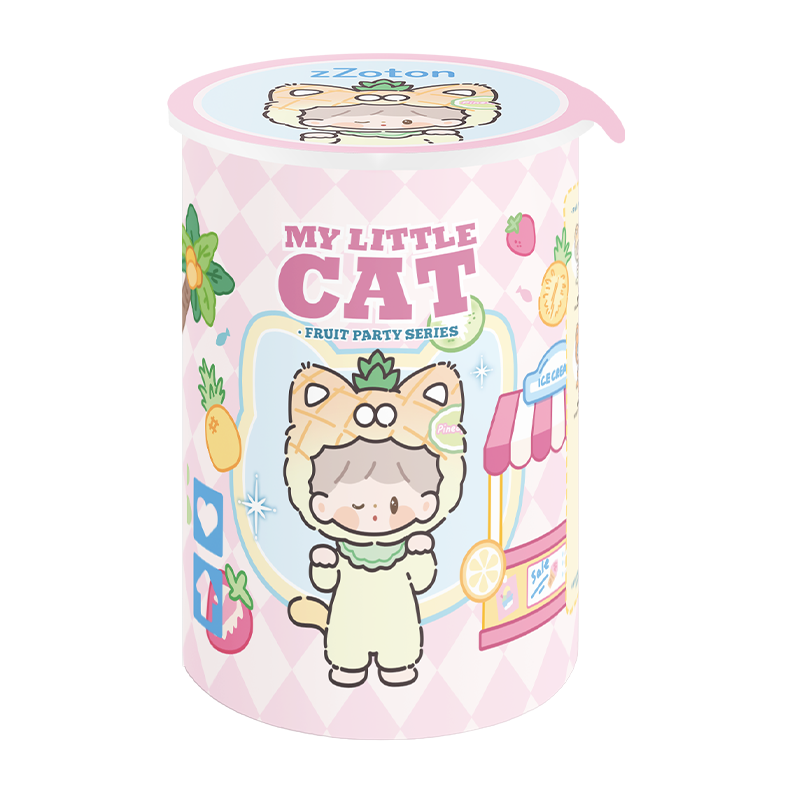 FINDING UNICORN zZoton My Little Cat Fruit Party Series PVC Plush Blind Box