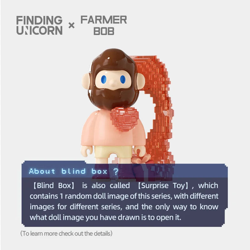 FINDING UNICORN FARMER BOB NEXT GENERATION PIXEL UNIVERSE Series Blind Box