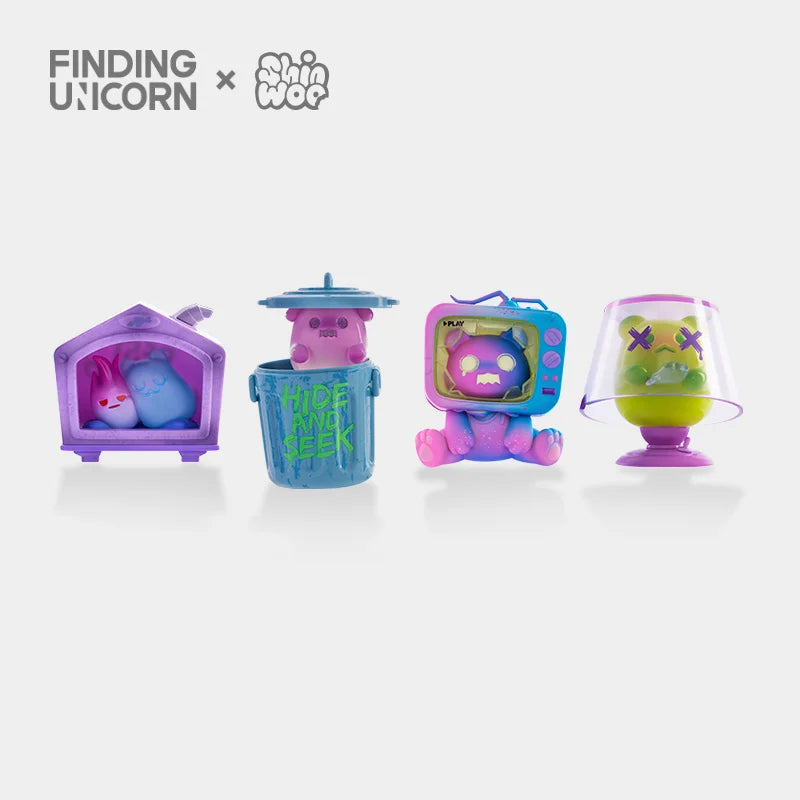 FINDING UNICORN ShinWoo Ghost Bear House Series Blind Box