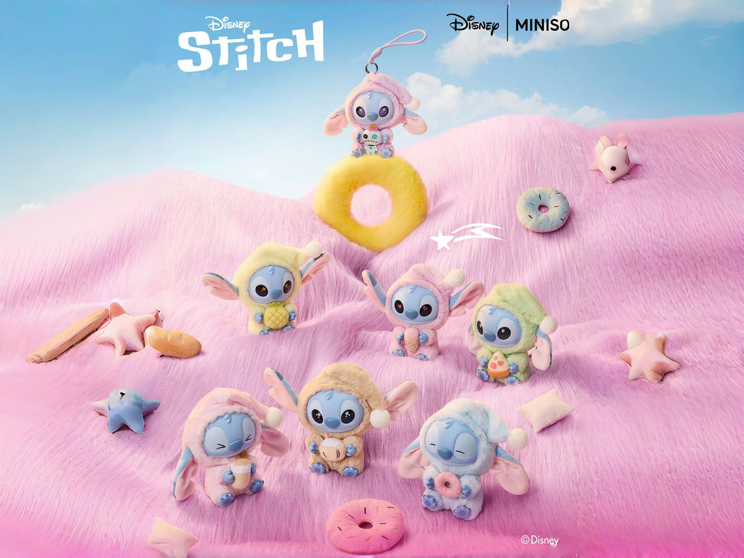 Disney Stitch Eat Something Before Sleep Series Vinyl Plush Pendant Blind Box