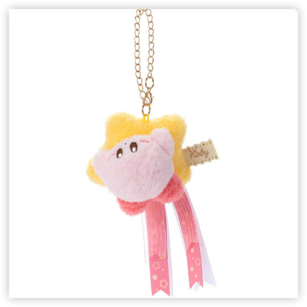 Japan Kirby Mascot Holder - Fluffy Star Prize Strap : Pink