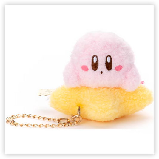 Japan Kirby Mascot Holder - Fluffy Star Prize Strap : Pink