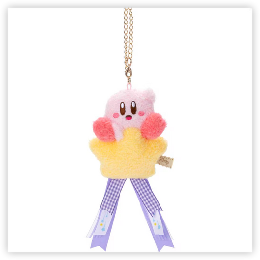 Japan Kirby Mascot Holder - Fluffy Star Prize Strap : Purple