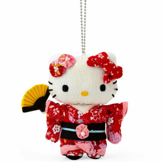 Japan Sanrio Crepe Japanese Doll (S) - Hello Kitty : Red