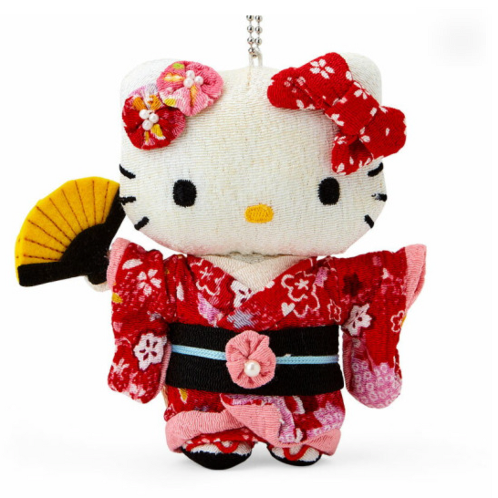 Japan Sanrio Crepe Japanese Doll (S) - Hello Kitty : Red