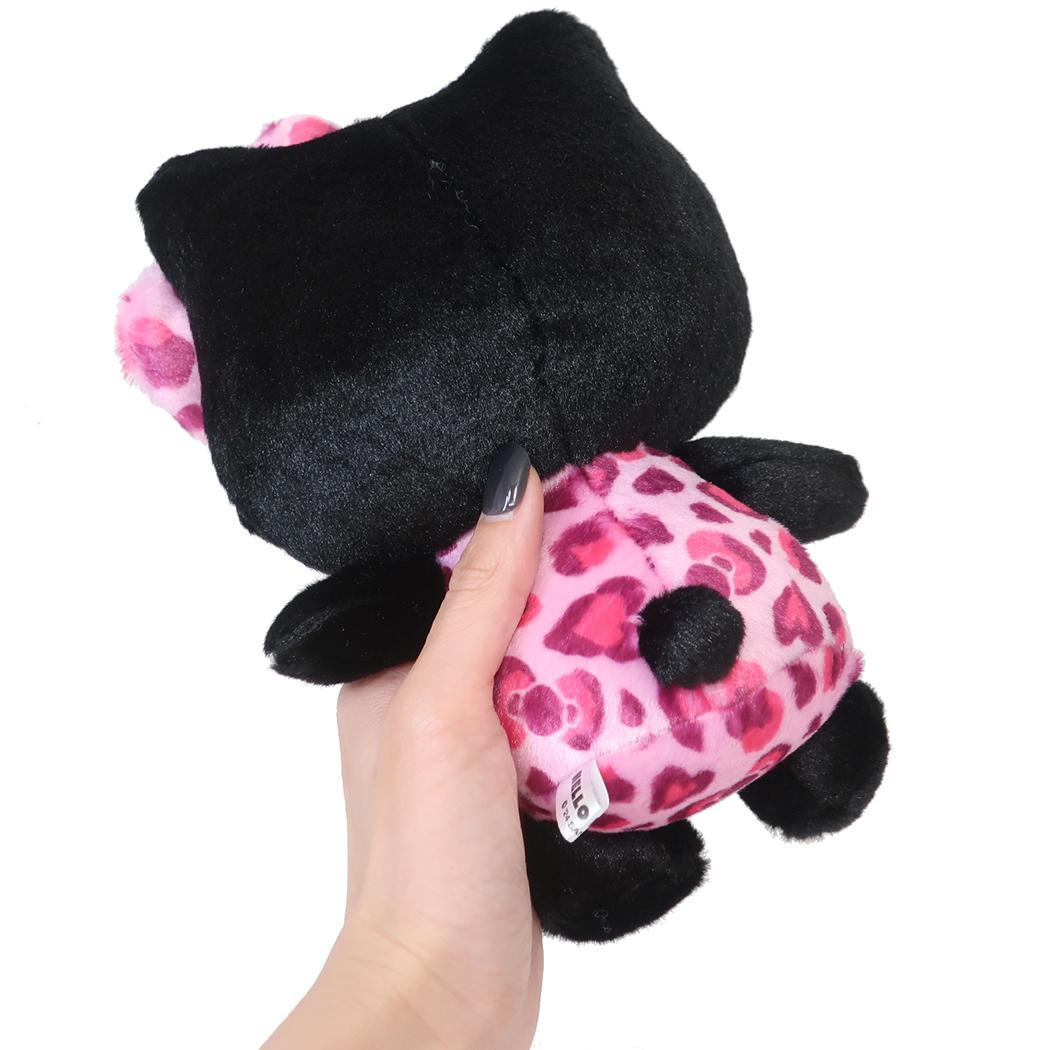 Sanrio Sitting Plush Toy - Leopard Black Pink