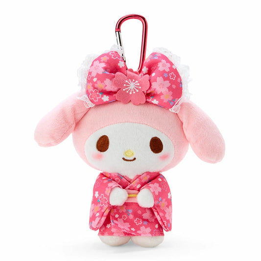 Sanrio Eco Shopping Bag & Mascot Plush My Melody Sakura Kimono