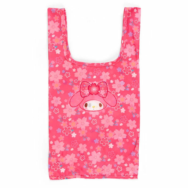 Sanrio Eco Shopping Bag & Mascot Plush My Melody Sakura Kimono