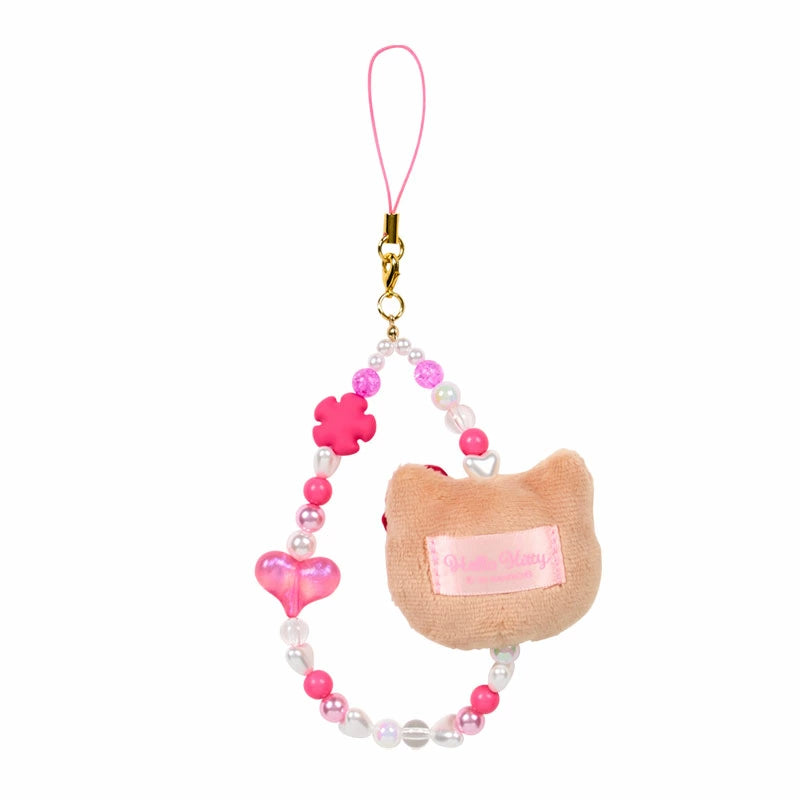 Sanrio Face Mascot Strap - Hello Kitty : Fantasy Collection Suntan