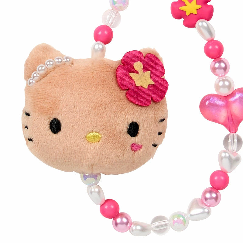 Sanrio Face Mascot Strap - Hello Kitty : Fantasy Collection Suntan