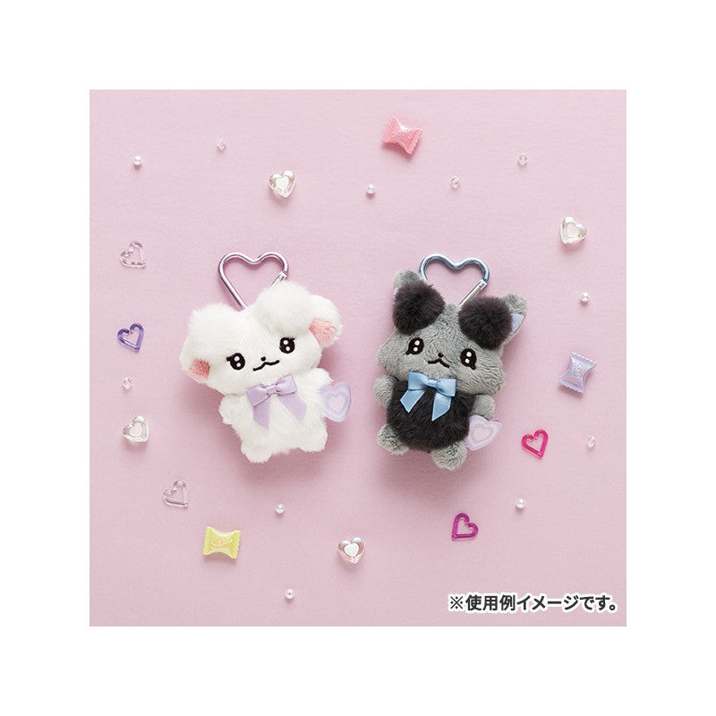 San-X Hanging Plush - Cheer Cheer Lambs Ramu : Debut Heart-shaped Carabiner