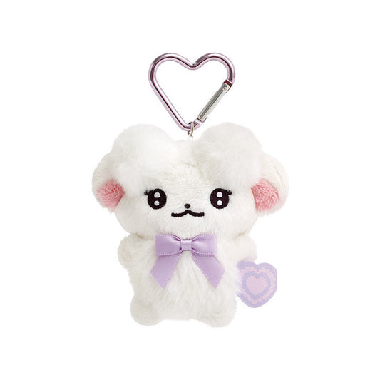 San-X Hanging Plush - Cheer Cheer Lambs Ramu : Debut Heart-shaped Carabiner