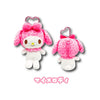 Sanrio Characters Leopard Print Mascot Pouch with Carabiner