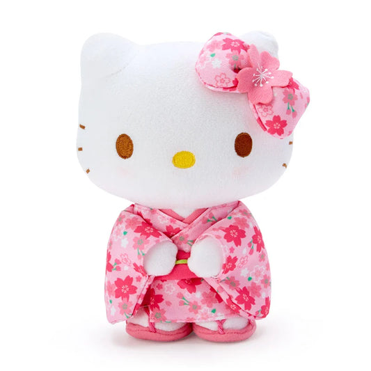 Sanrio Plush Toy - Hello Kitty Sakura Kimono PInk Flower