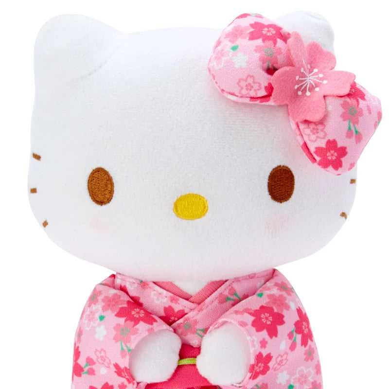 Sanrio Plush Toy - Hello Kitty Sakura Kimono PInk Flower