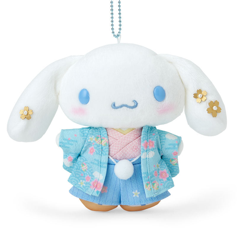 SANRIO KIMONO MASCOT HOLDER /PLUSH KEYCHAIN - CINNAMOROLL