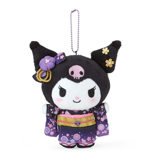 SANRIO KIMONO MASCOT HOLDER /PLUSH KEYCHAIN - KUROMI